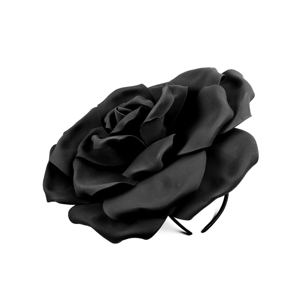 2765 Large Flower Fascinators Womens Derby Hat Wedding Prom Rose Fascinator